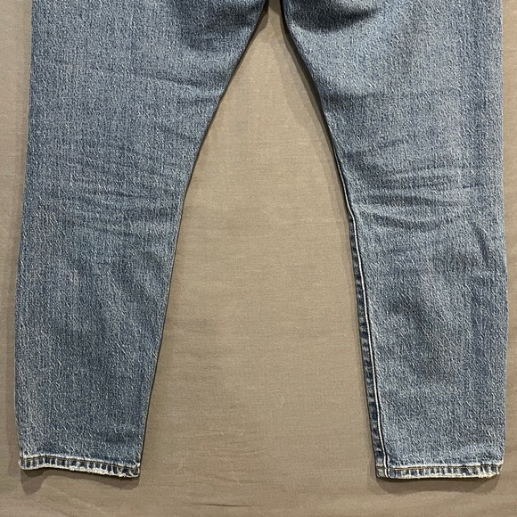 Levi's 501 S Skinny Jeans Womens 29x28 Blue Medium Wash High Rise Button Fly - Picture 10 of 14